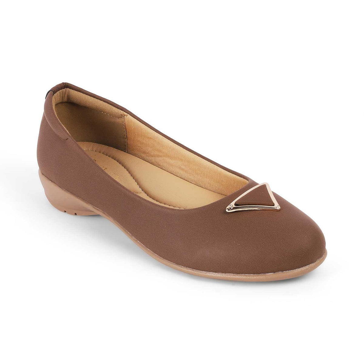 Cheviz Brown Women's Vegan-Friendly Ballerinas Tresmode