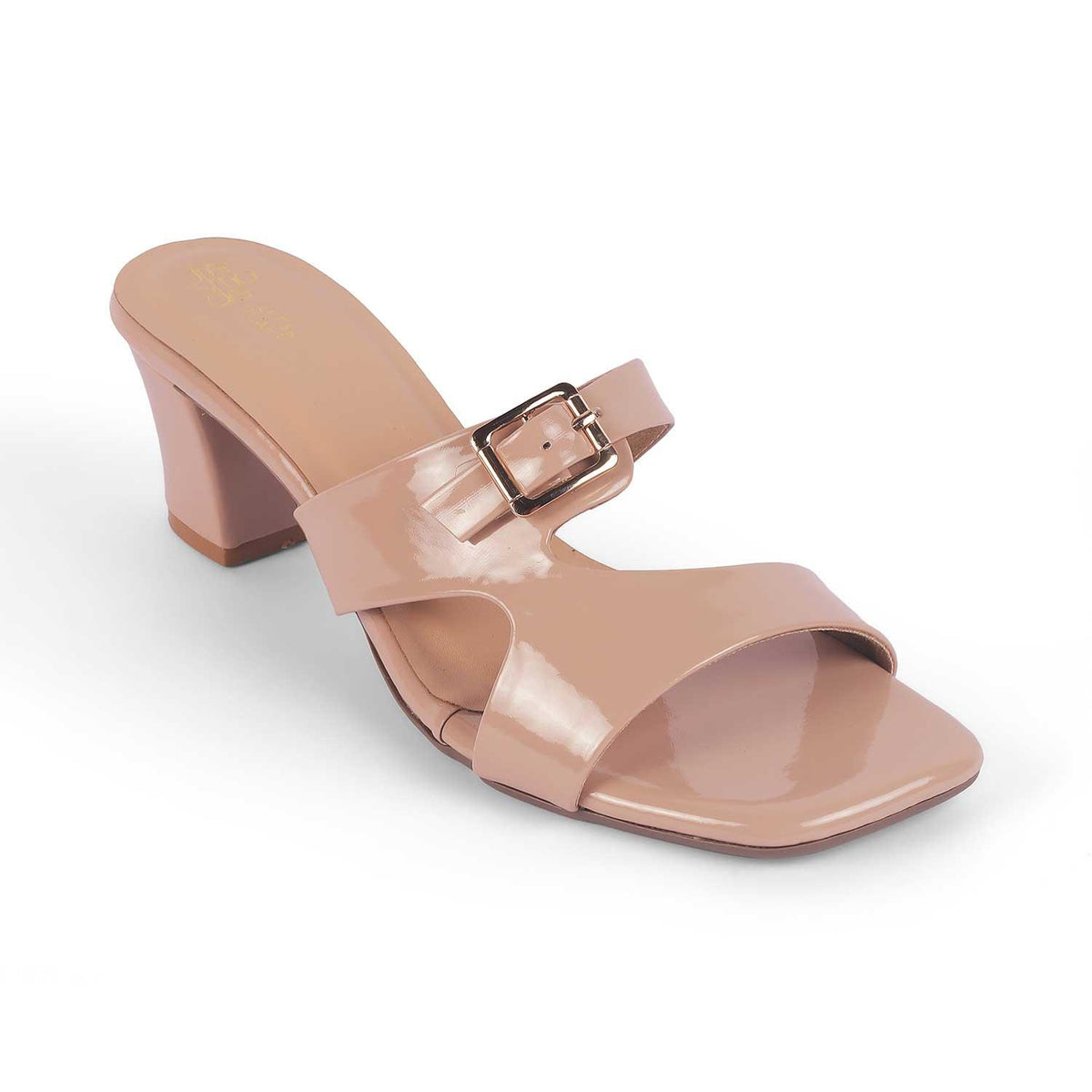 Andal Beige Women's 2-inch Block Heel Sandals Tresmode