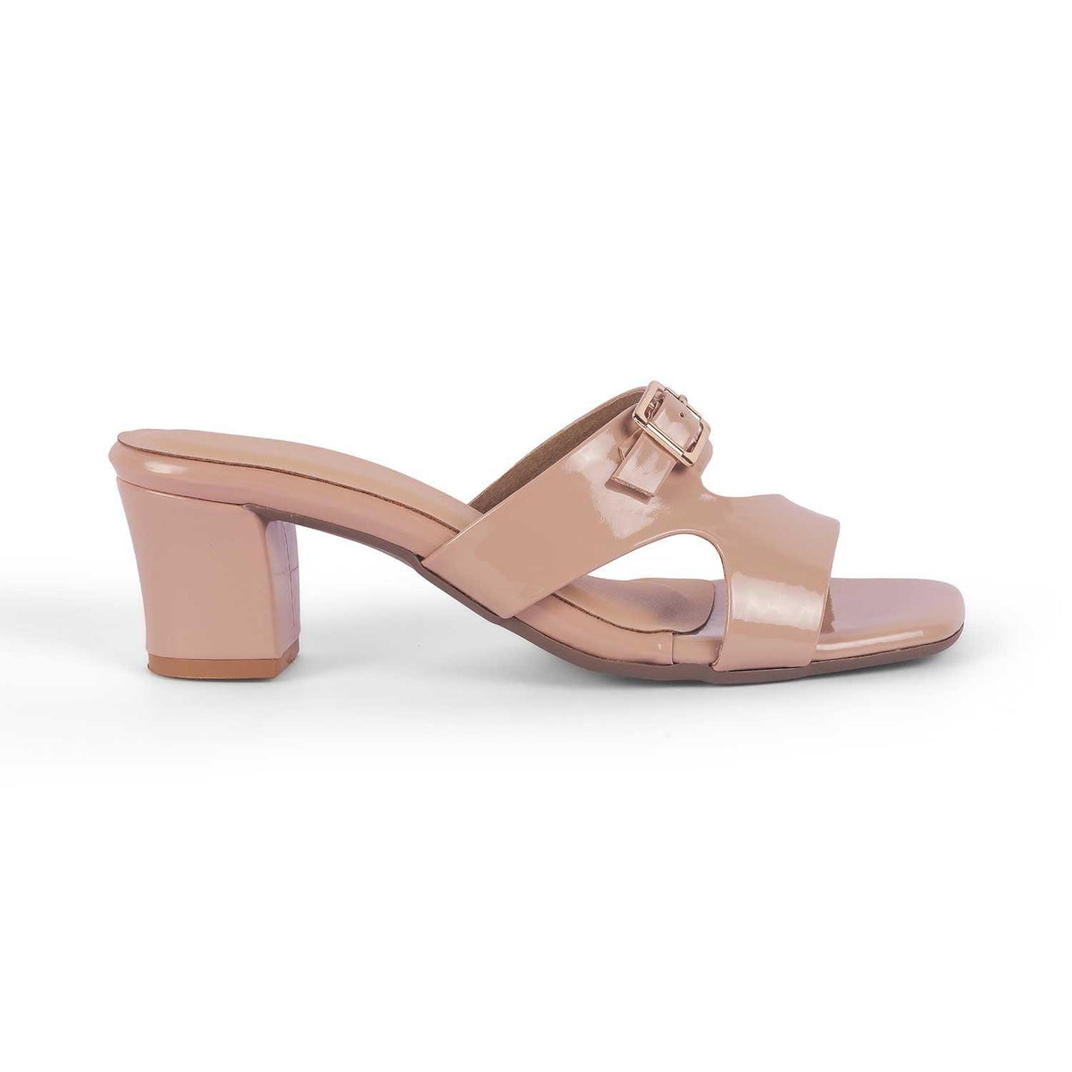 Andal Beige Women's Block Heel Sandals Tresmode