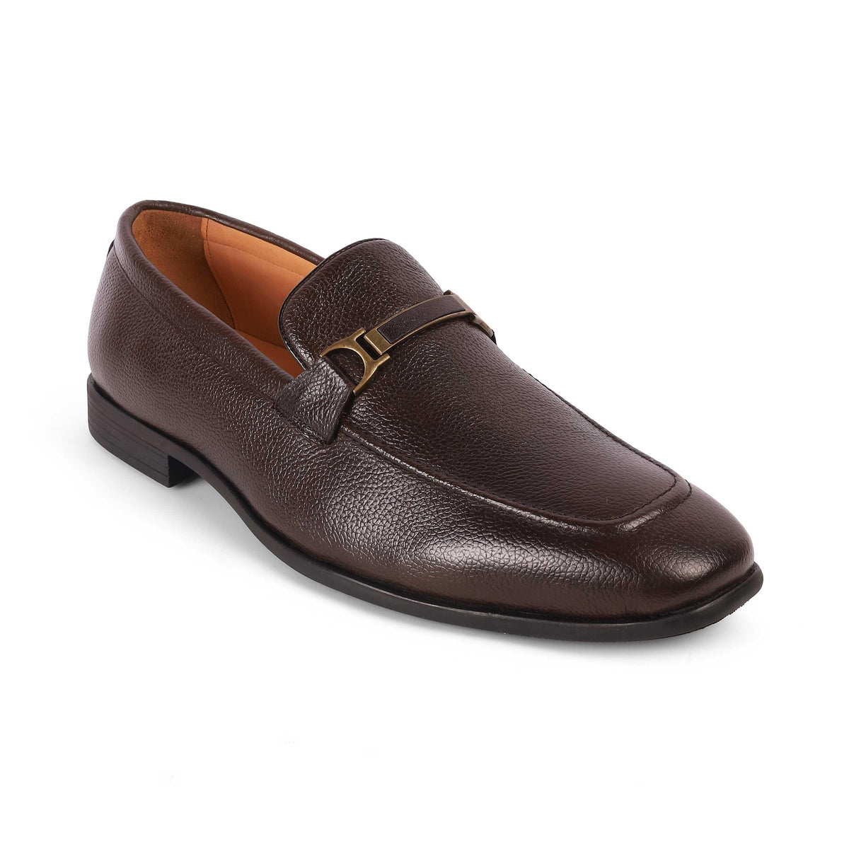 Even Brown Men's Genuine Leather Loafers Tresmode