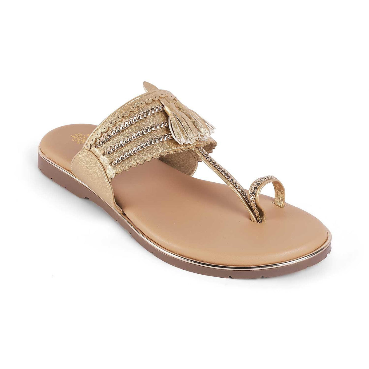 Mekol Gold Women's Vegan-Friendly Flats Tresmode