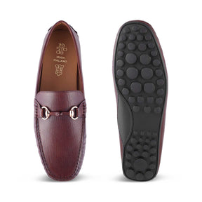 The Mills Tan Men's Leather Driving Loafers Tresmode