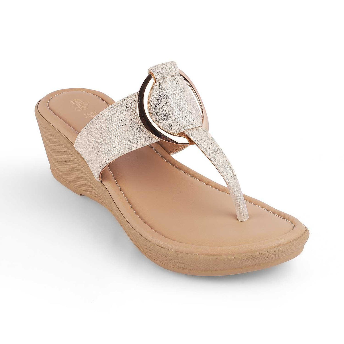 Ming Gold Women's 2-inch Wedge Heel Sandals Tresmode