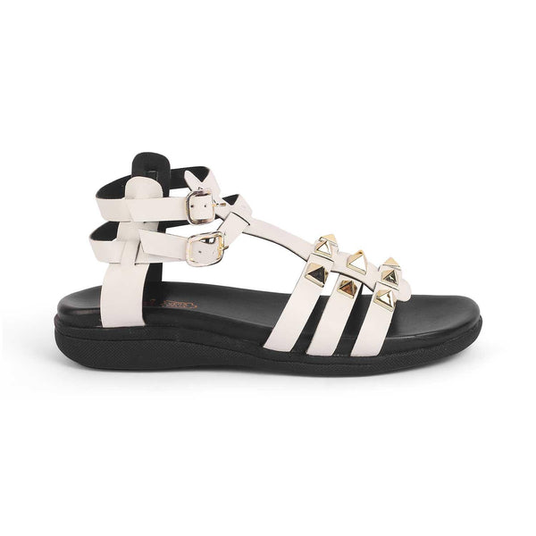 The Glammy White Women's Casual Flats Tresmode