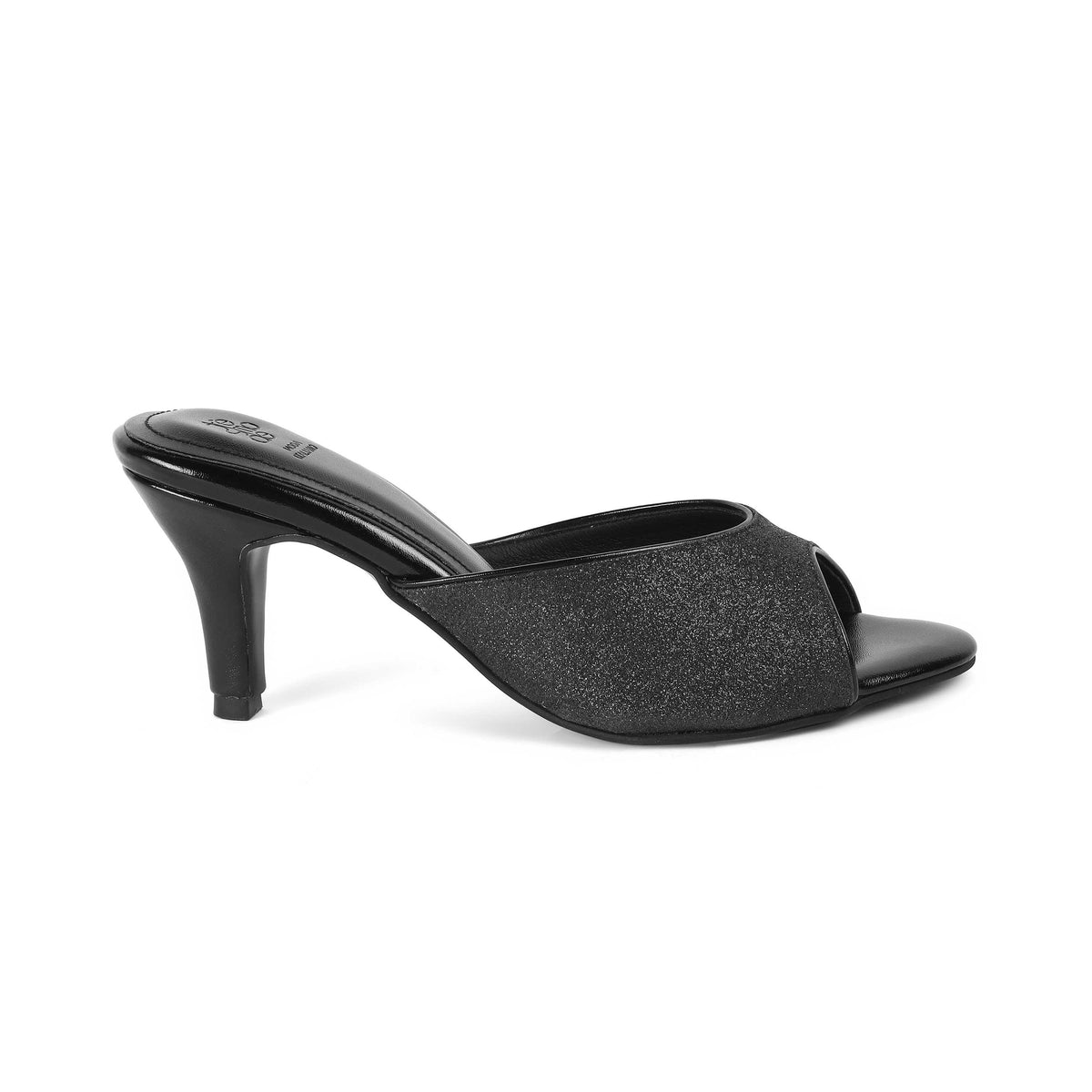 Pari Black Women's Heel Sandals Tresmode