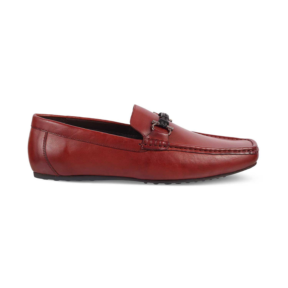 The Proter Wine Men's Leather Driving Loafers Tresmode