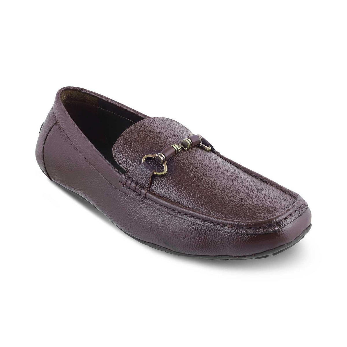 The Robuk Brown Men's Leather Driving Loafers Tresmode