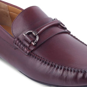 The Salvo Wine Men's Leather Driving Loafers Tresmode