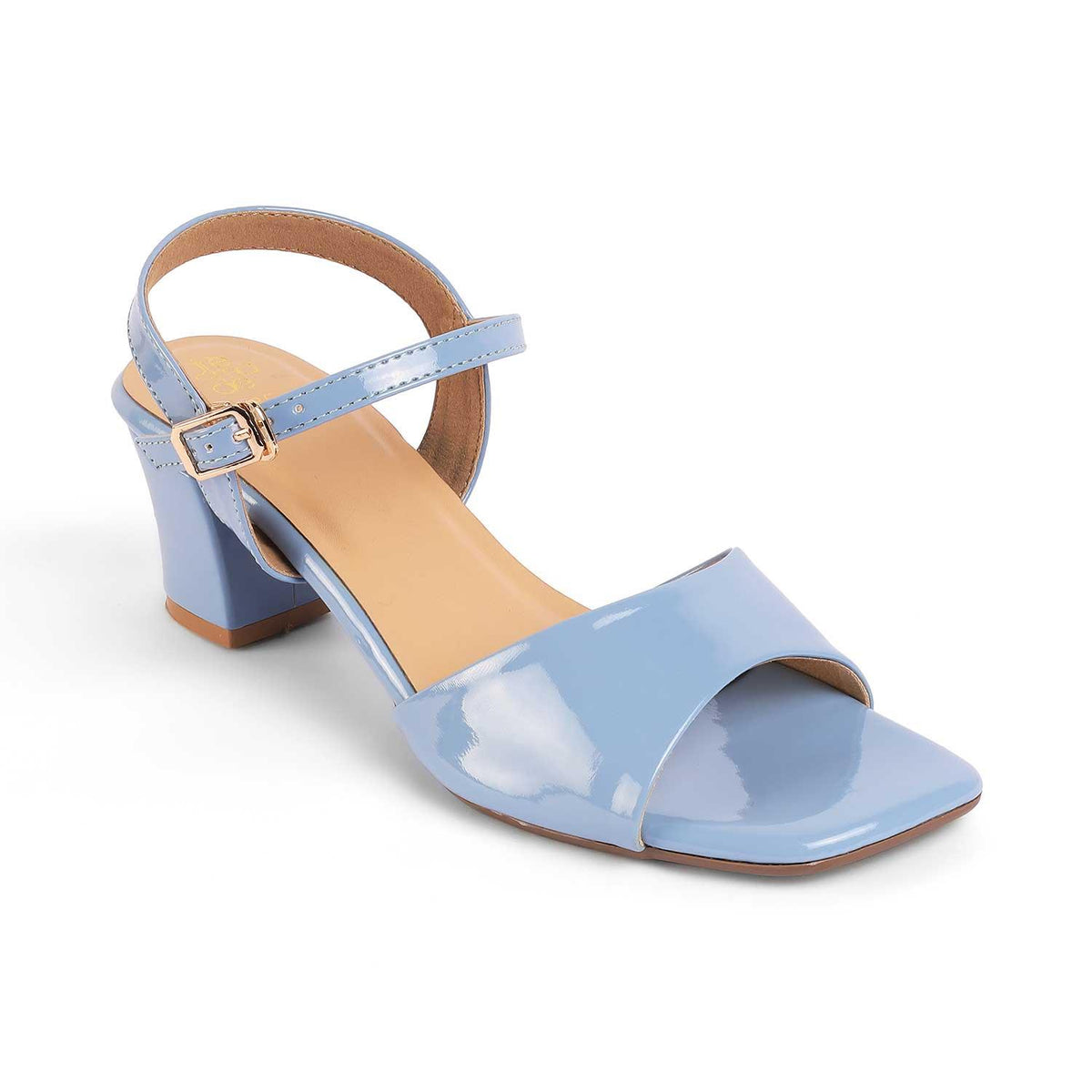 Solor Blue Women's 2.5-inch Block Heel Sandals Tresmode