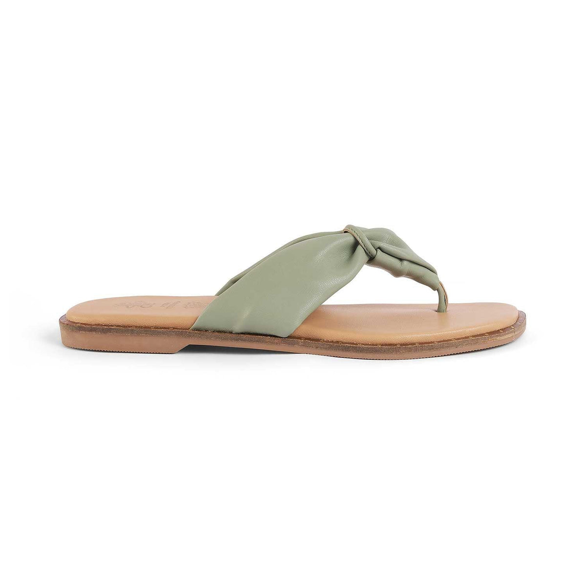 Tie Green Women's Flats Tresmode