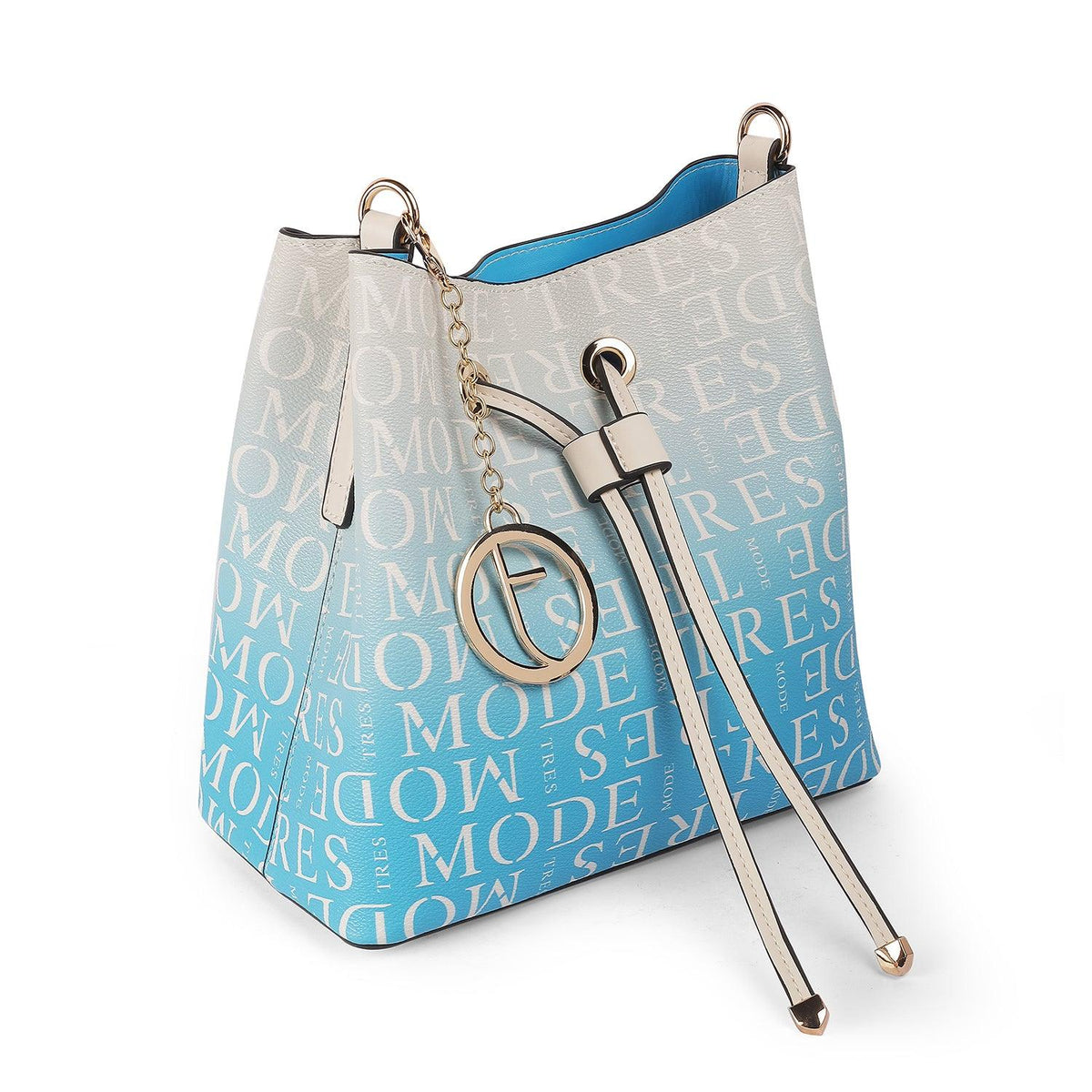 Tresmode Blue Women's Classic Ombre Handbag