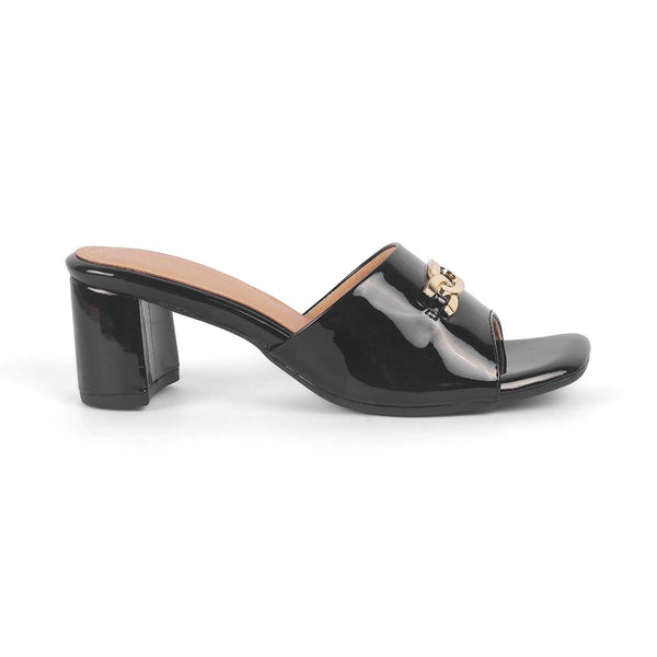 The Sud Black Women's Dress Wedge Sandals Tresmode