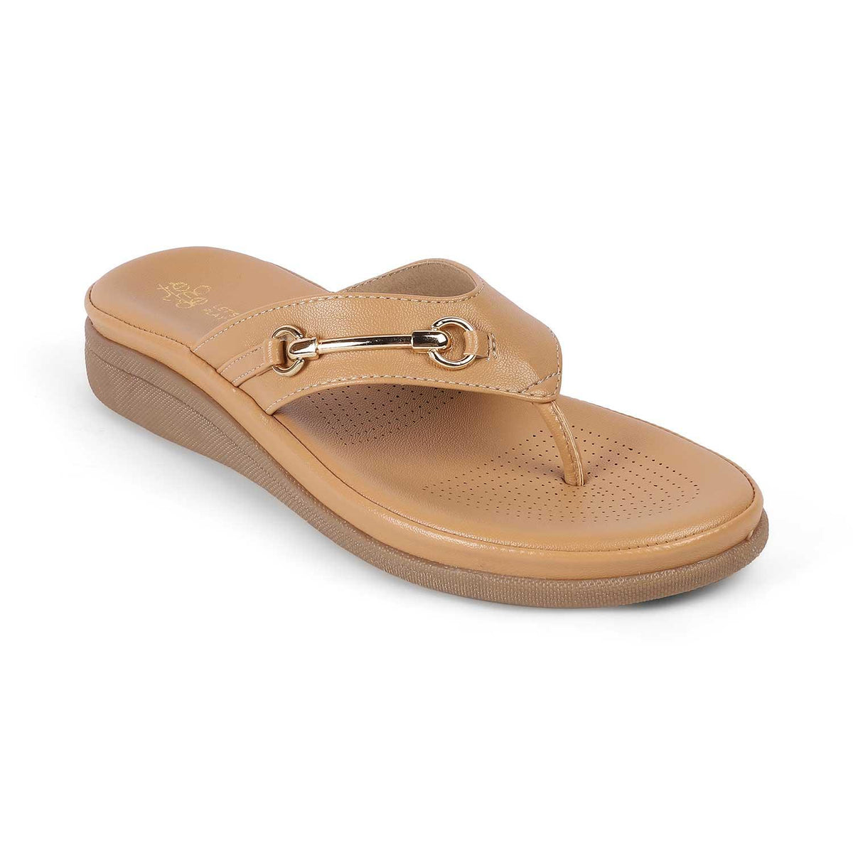 Backs Beige Women's Platform Flats Tresmode