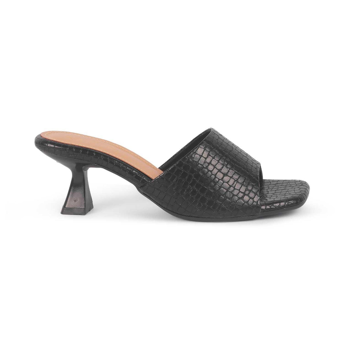 Bray Black Women's Heel Sandals Tresmode