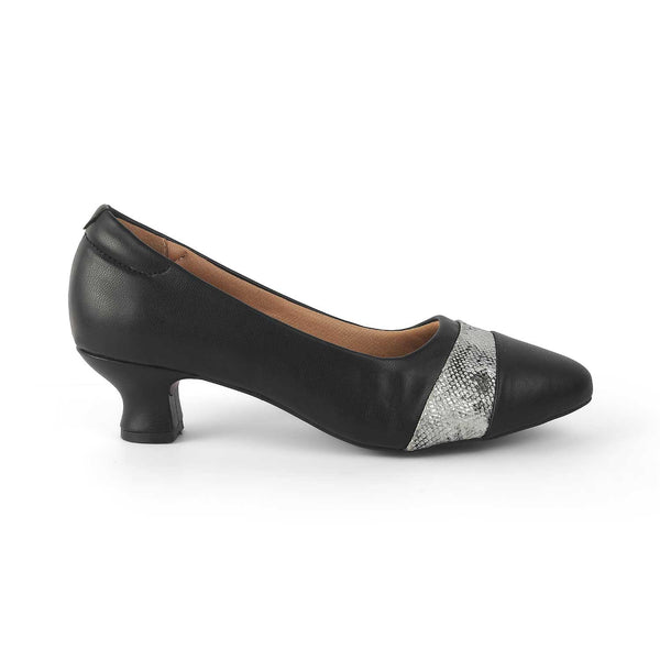 The Pragues Black Women's Dress Heel Sandals Tresmode