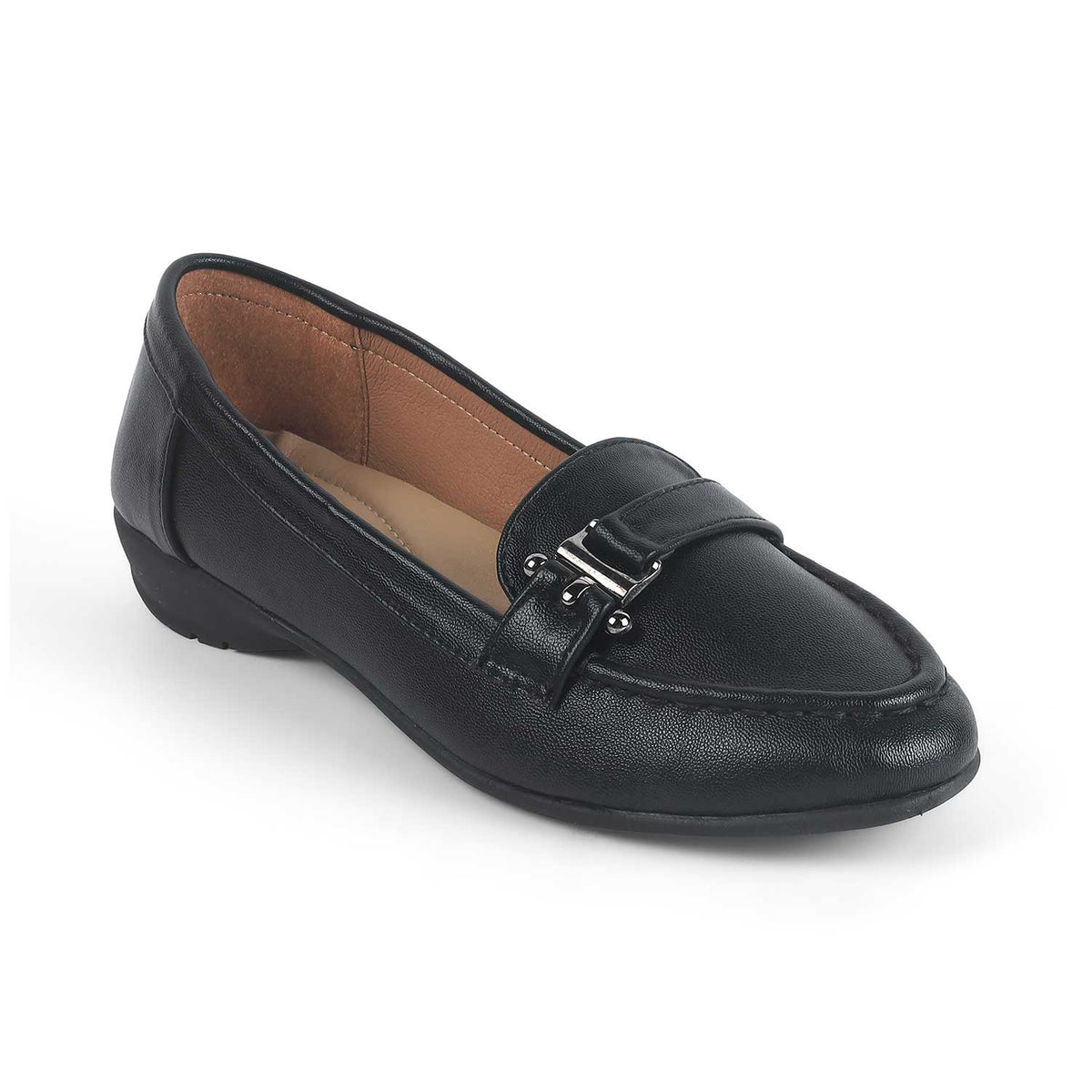 Women's Black Loafers Tresmode