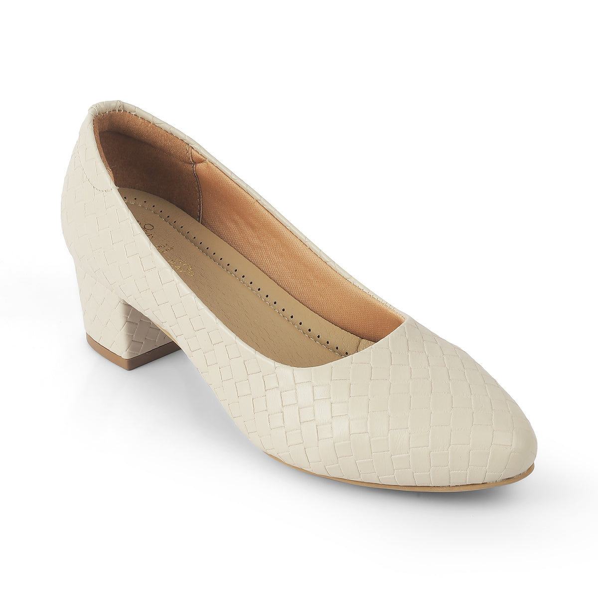 Women's Cream Pumps Tresmode