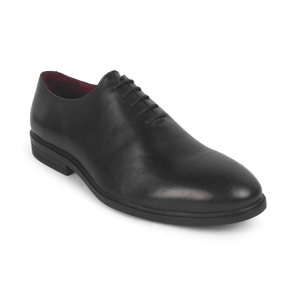 Monford Black Men's Genuine Leather Lace Ups Tresmode