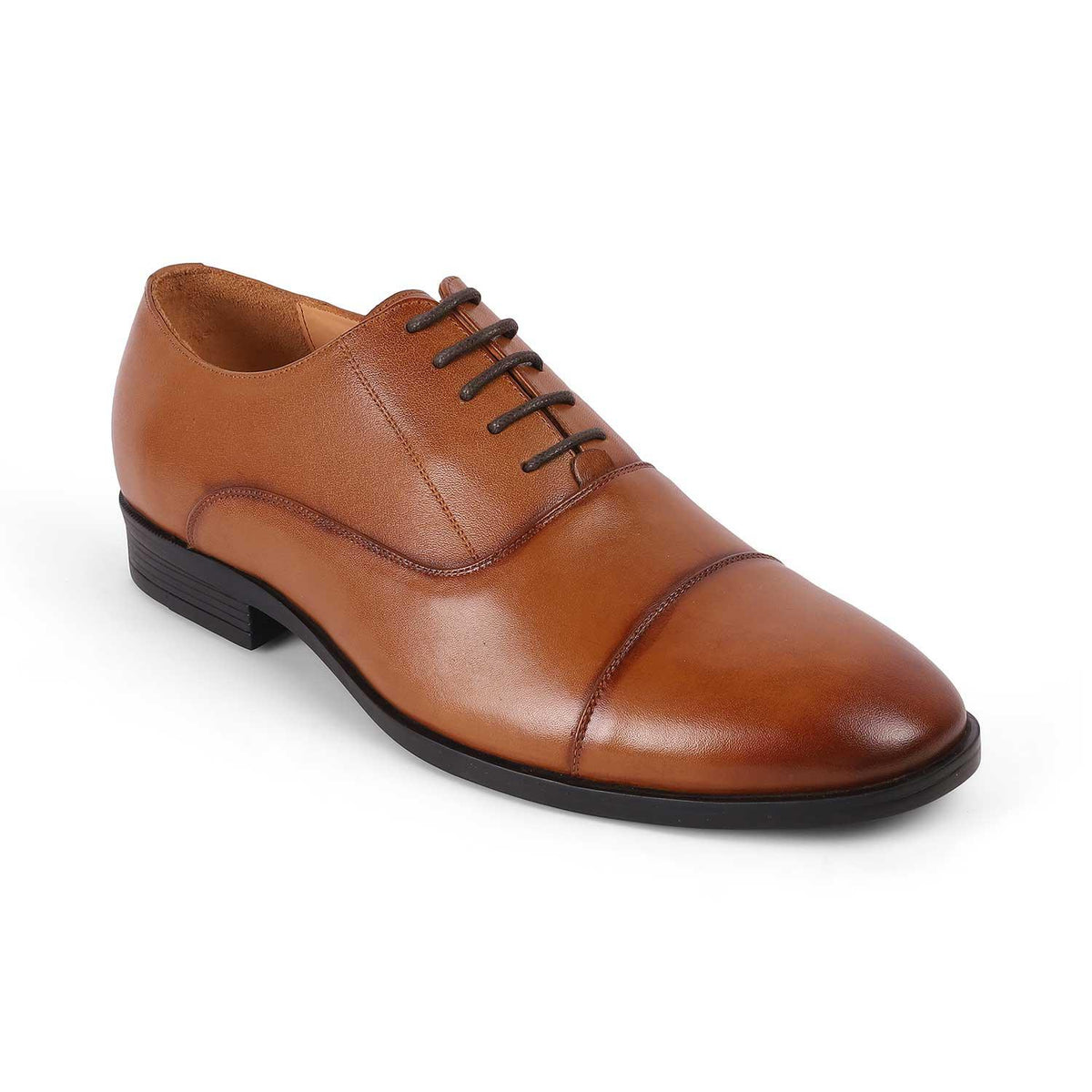 Niolet Tan Men's Genuine Leather Lace Ups Tresmode
