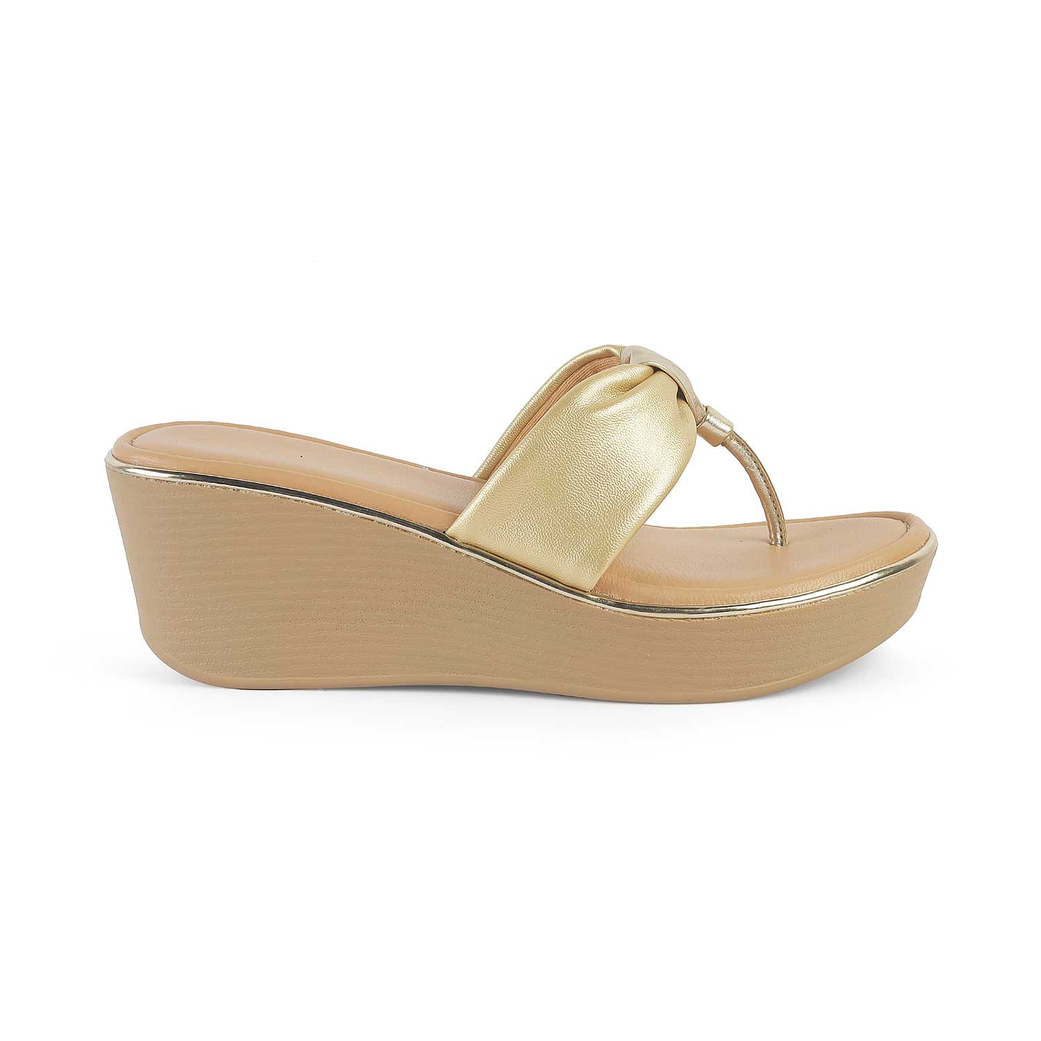 36 Tresmode Terifik Gold Women's Dress Wedge Sandals 36 Tresmode Terifik Gold Women's Dress Wedge Sandals