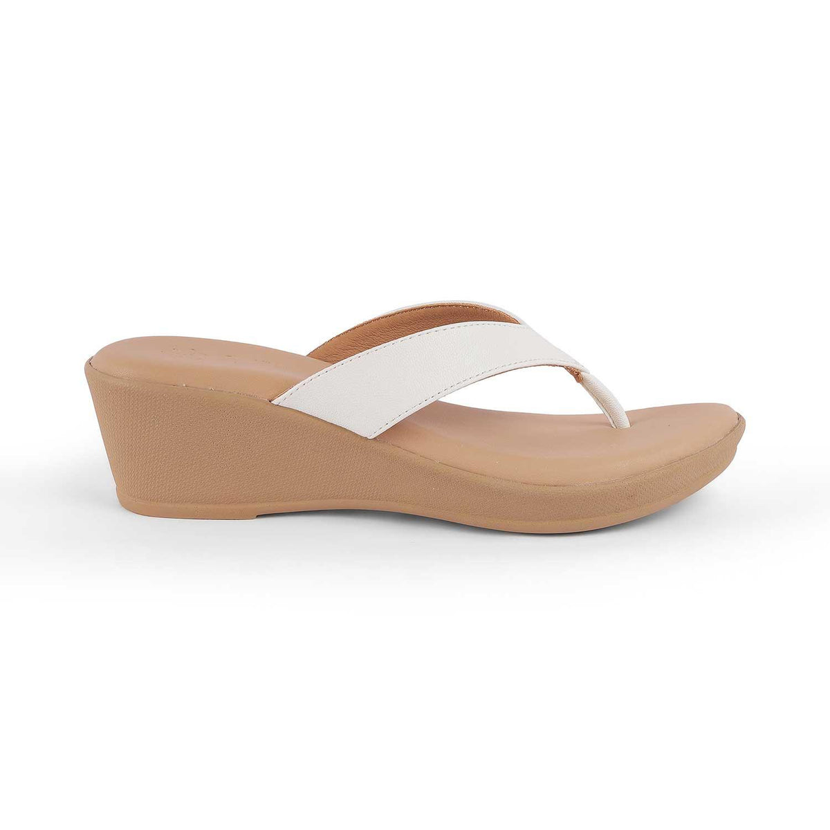 Terni White Women's Wedge Sandals Tresmode