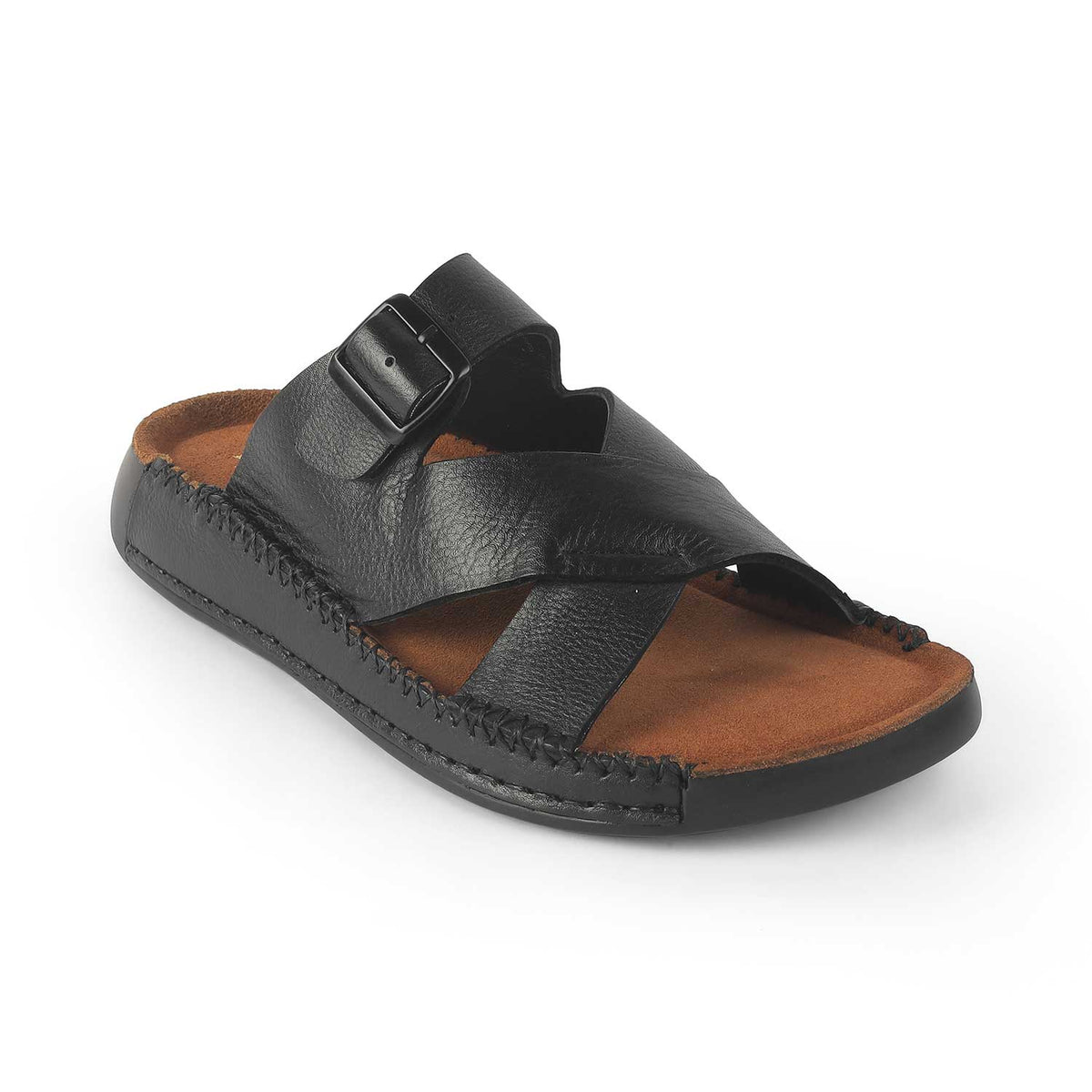Tresmode Vagri Black Men's Sandals