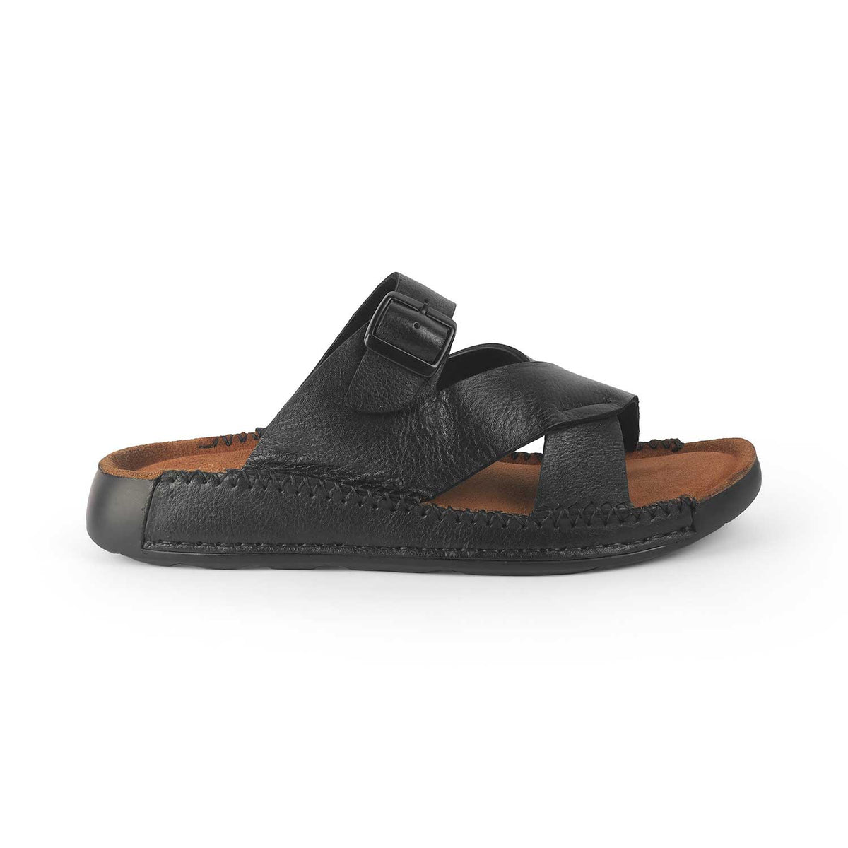 Tresmode Vagri Black Men's Sandals