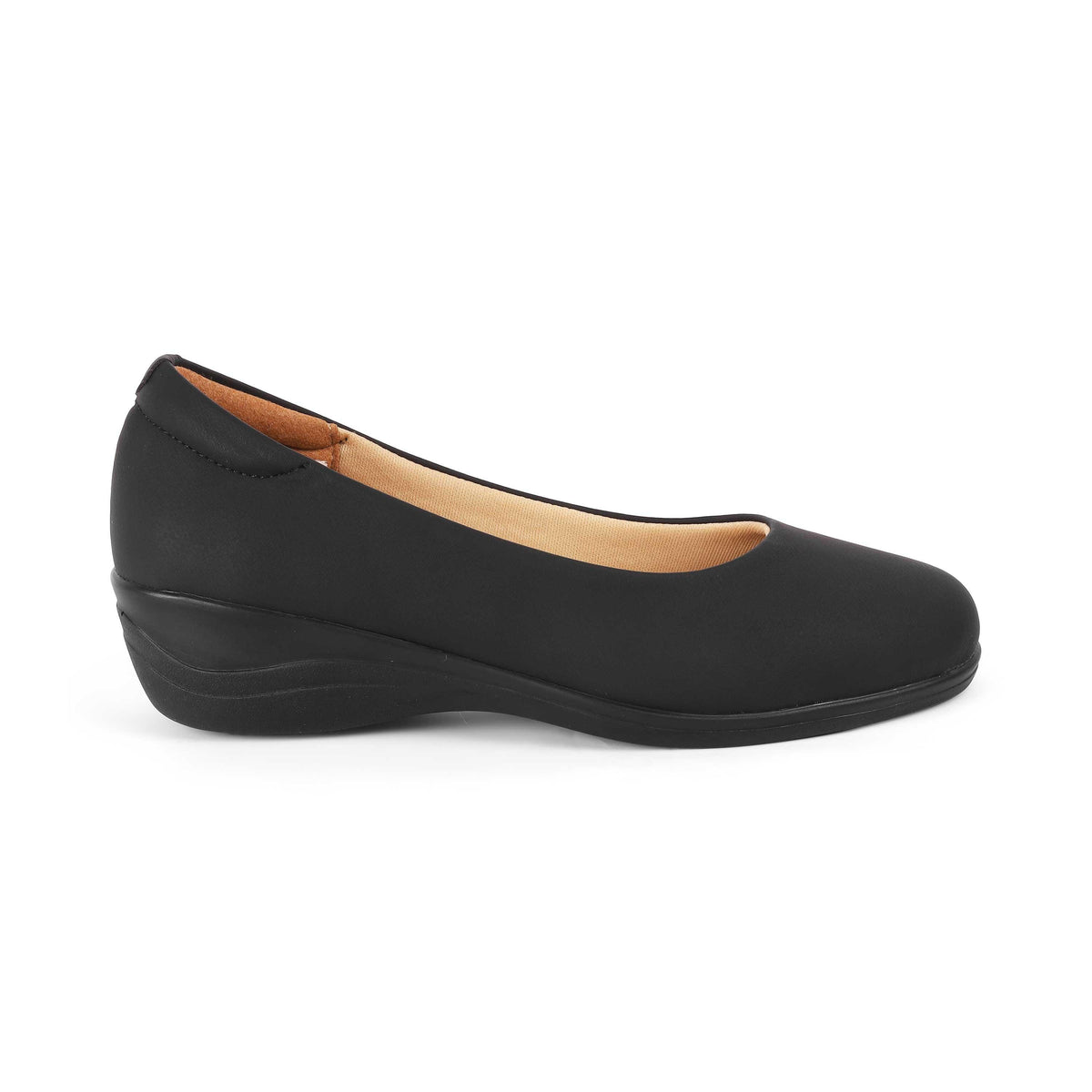 Vallersso Black Women's Wedge Ballerinas Tresmode