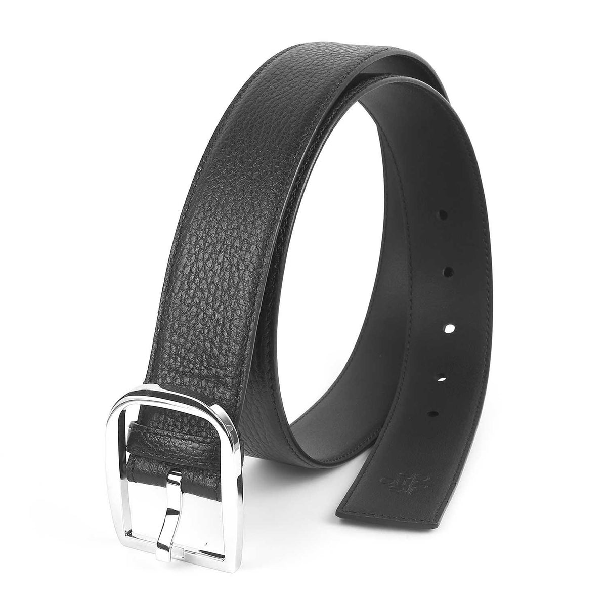 Caeser Black Men's Leather Belt Tresmode