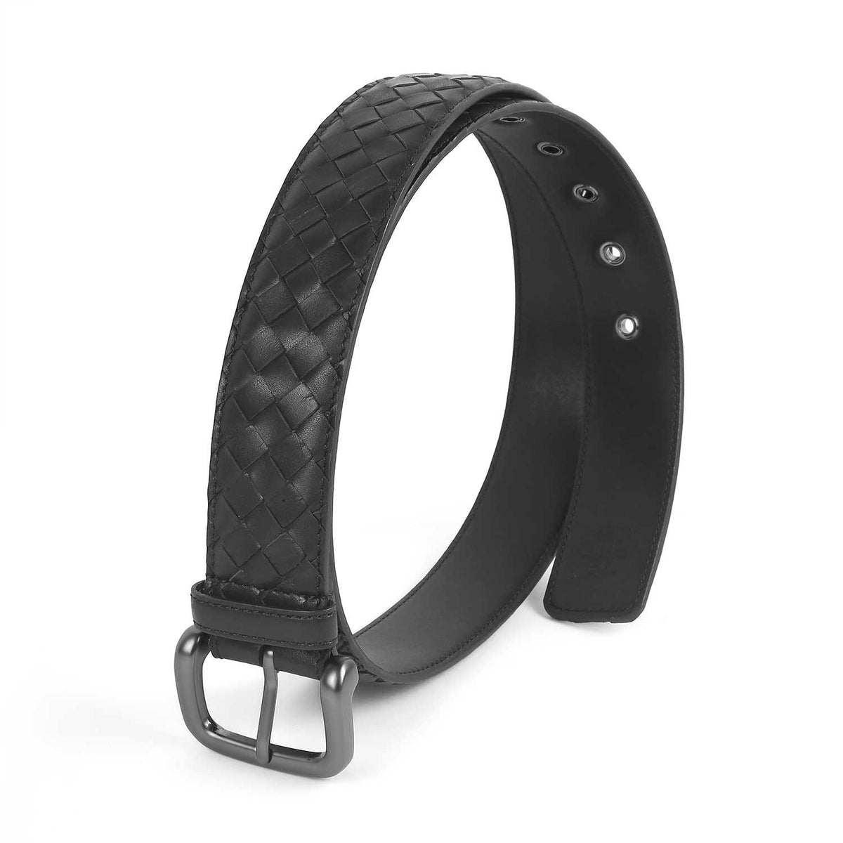 Newton Black Men's Leather Belt Tresmode