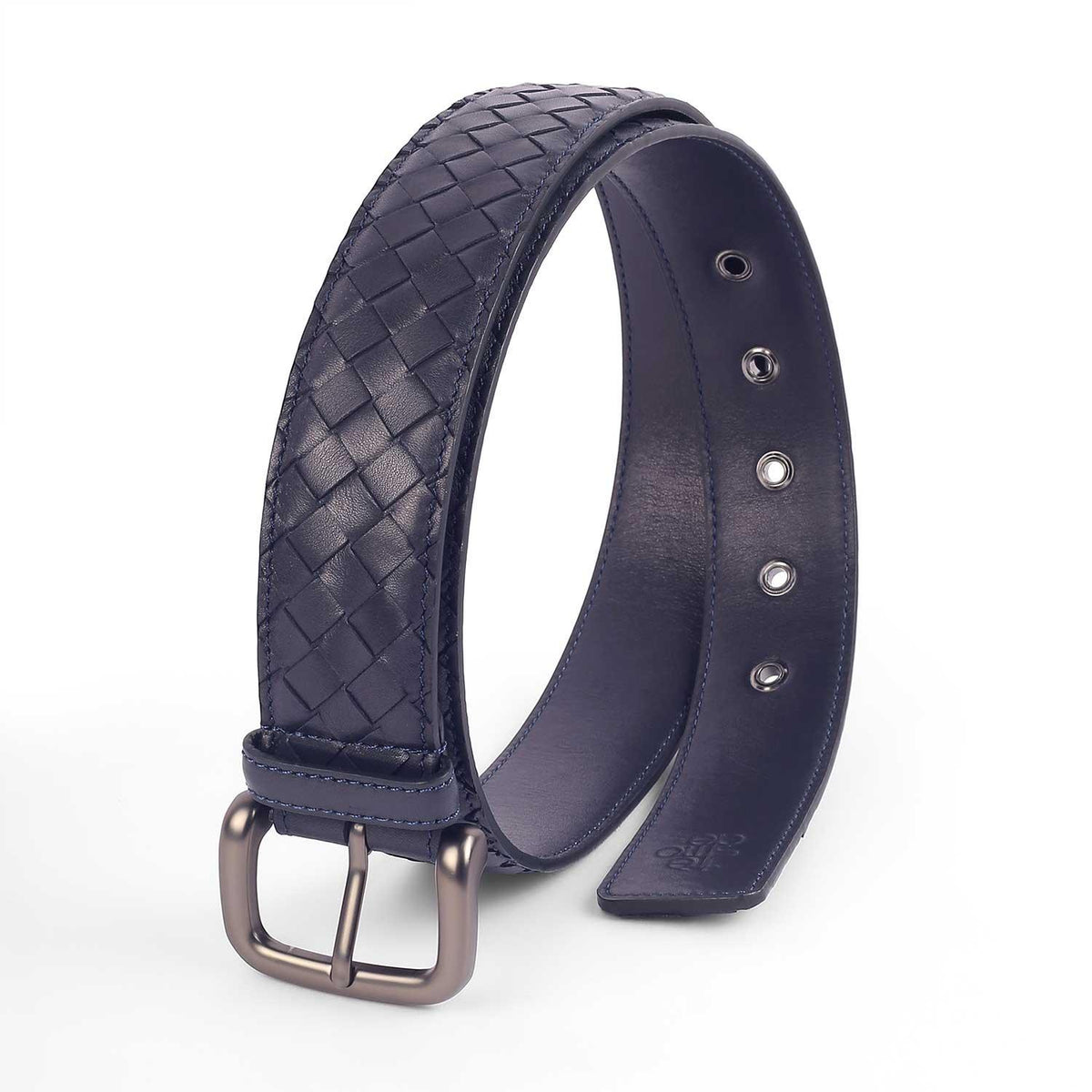 Newton Blue Men's Leather Belt Tresmode