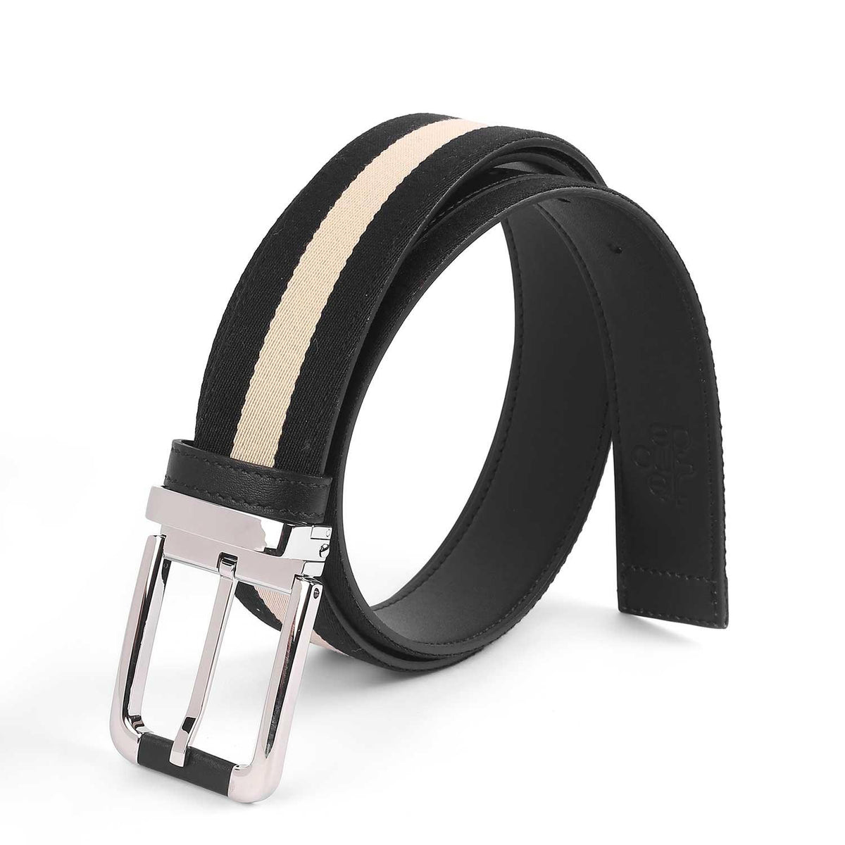 Lincoln Black Men's Leather Belt Tresmode