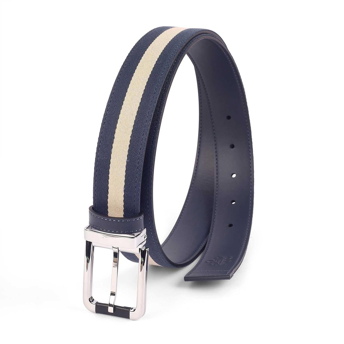 Lincoln Blue Men's Leather Belt Tresmode