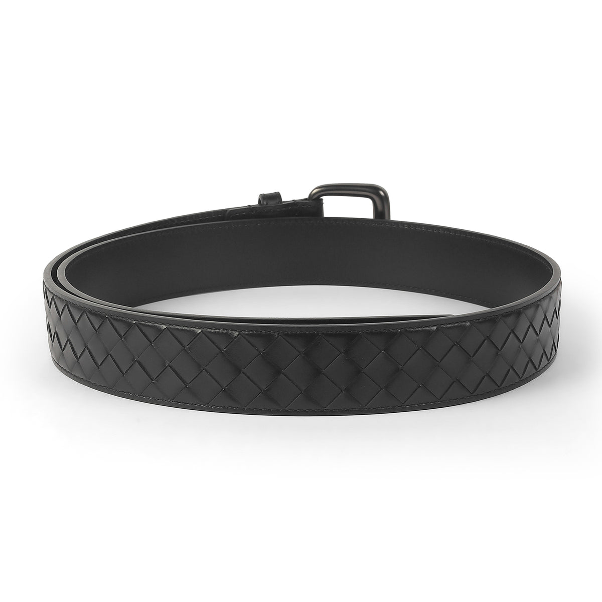Tresmode Zeg Black Men's Leather Belt