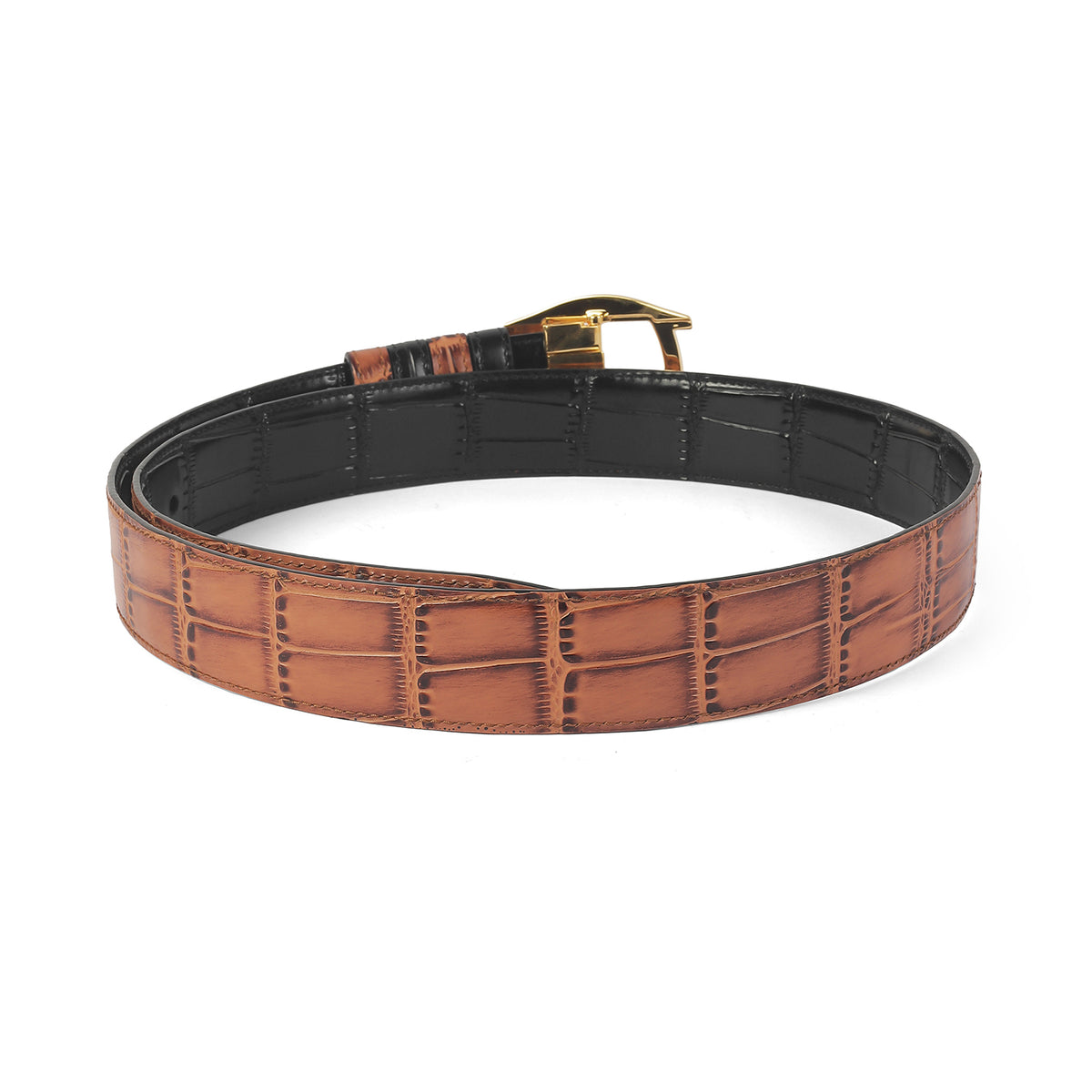 Tresmode Glam Tan Men's Leather Belt