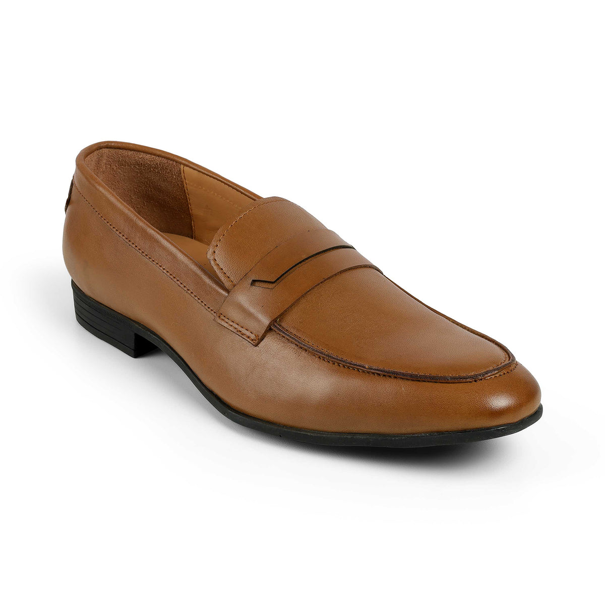 Tresmode Cosc Tan Men's Leather Penny Loafers