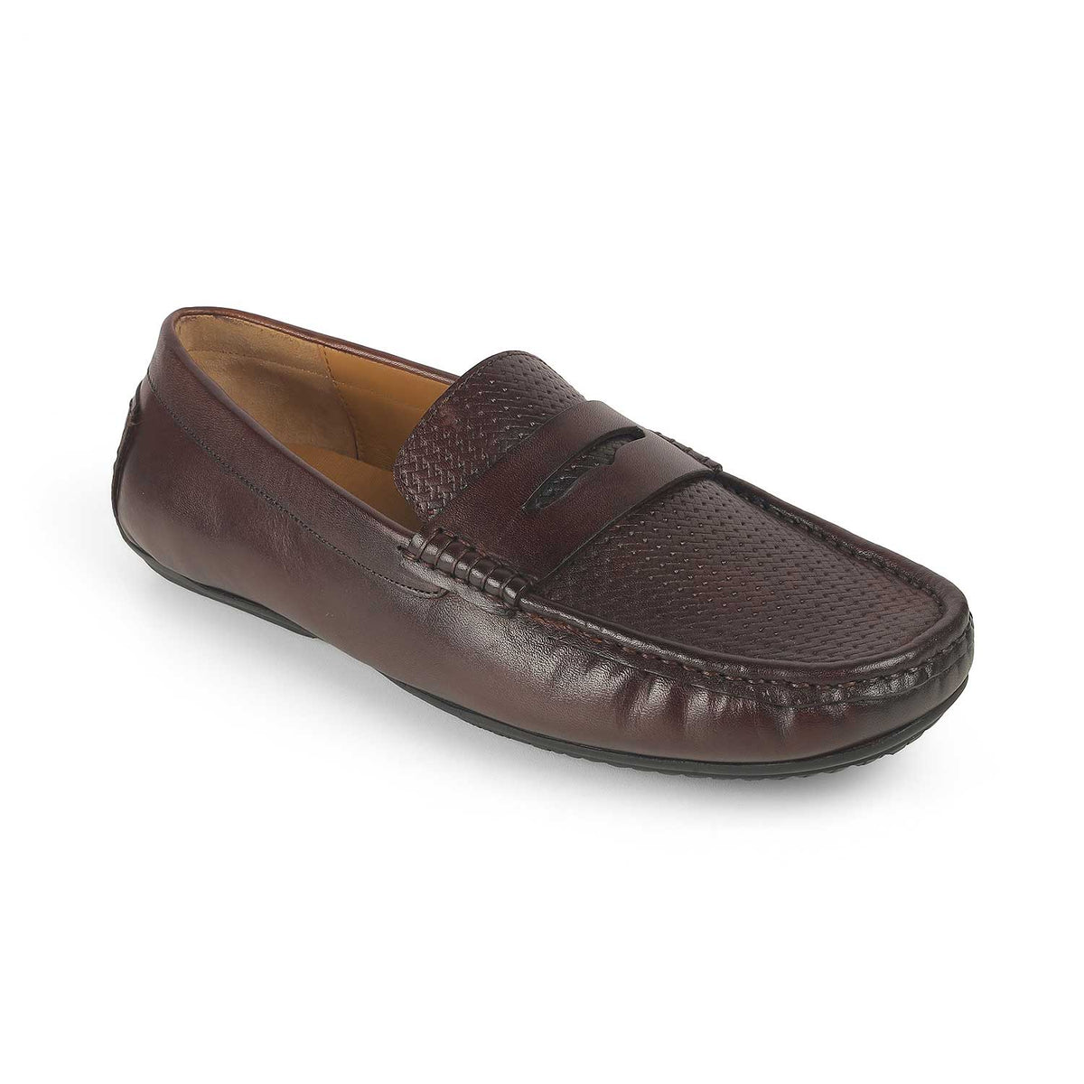 Men's Genuine Leather Penny Loafers Tresmode