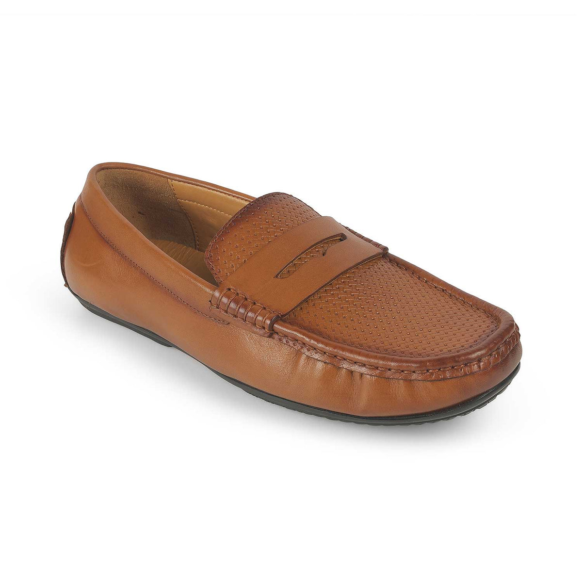Men's Genuine Leather Penny Loafers Tresmode