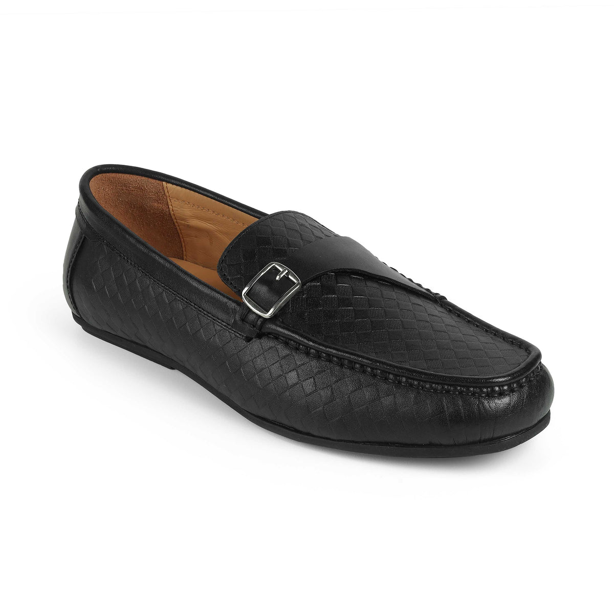 Men's Genuine Leather Single Monk Shoes Tresmode
