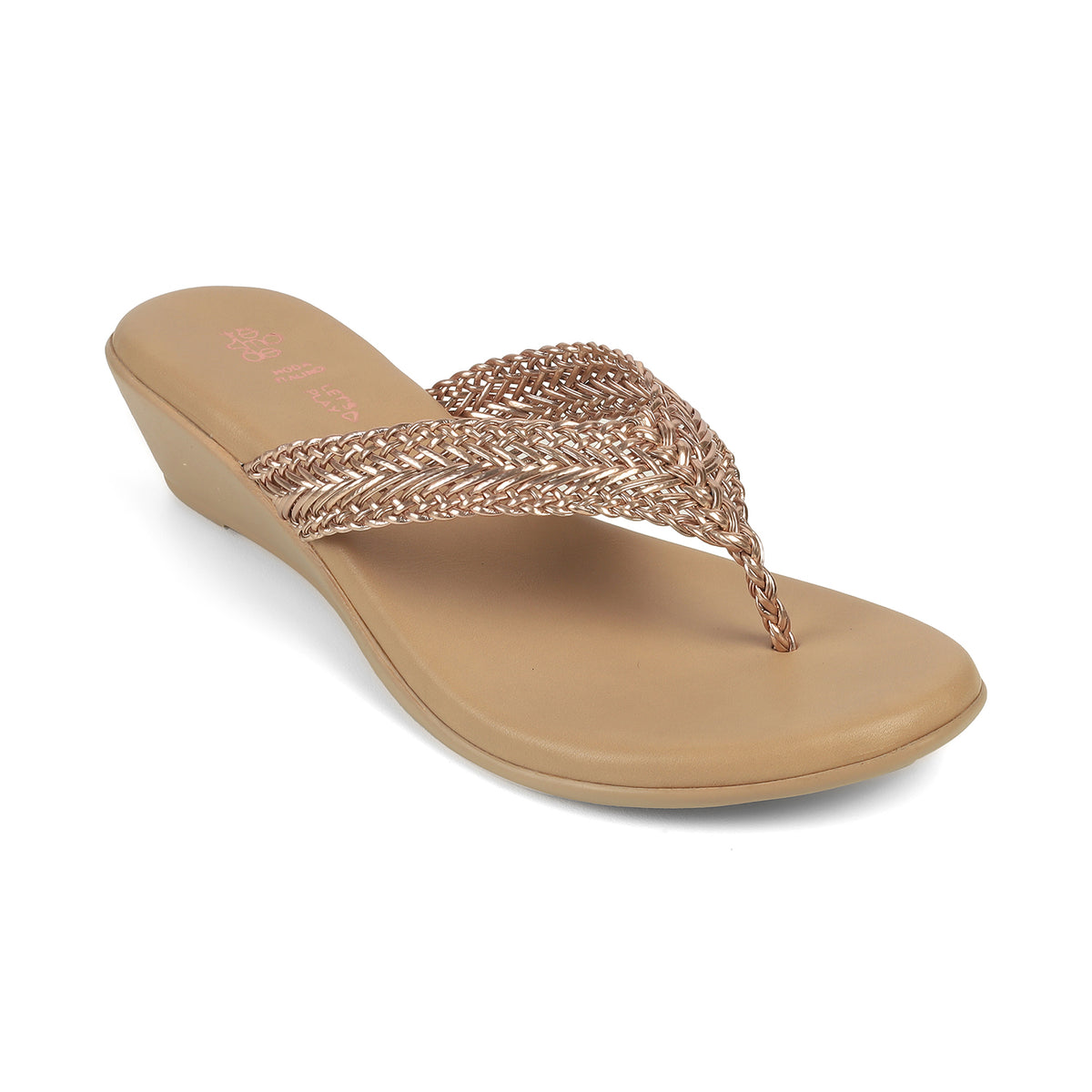 Women's Gold Sandals Tresmode