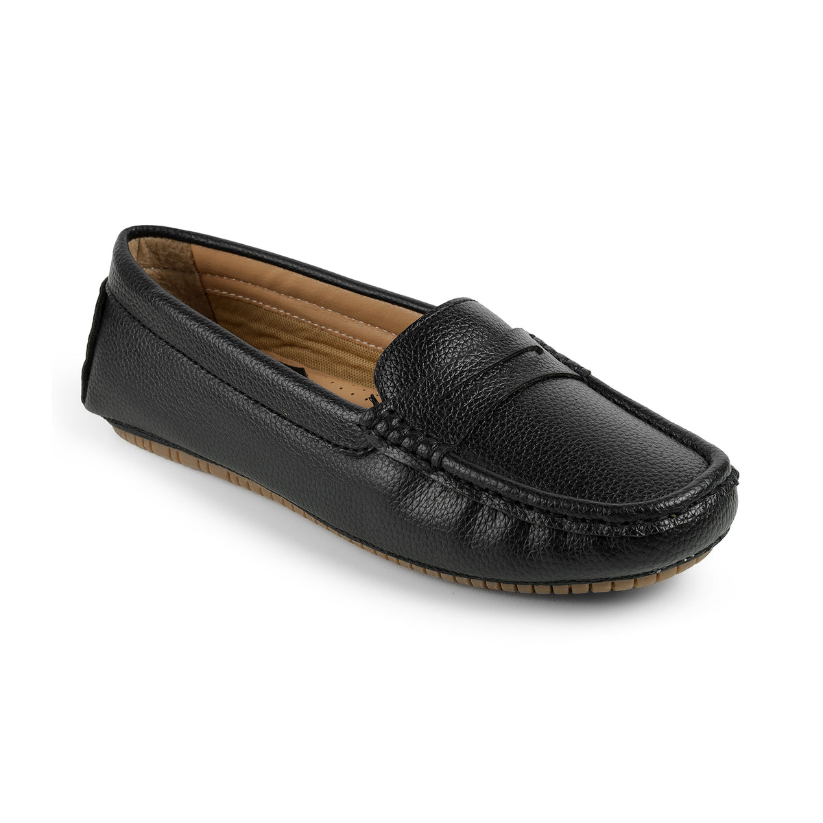 Women's Black Loafers Tresmode