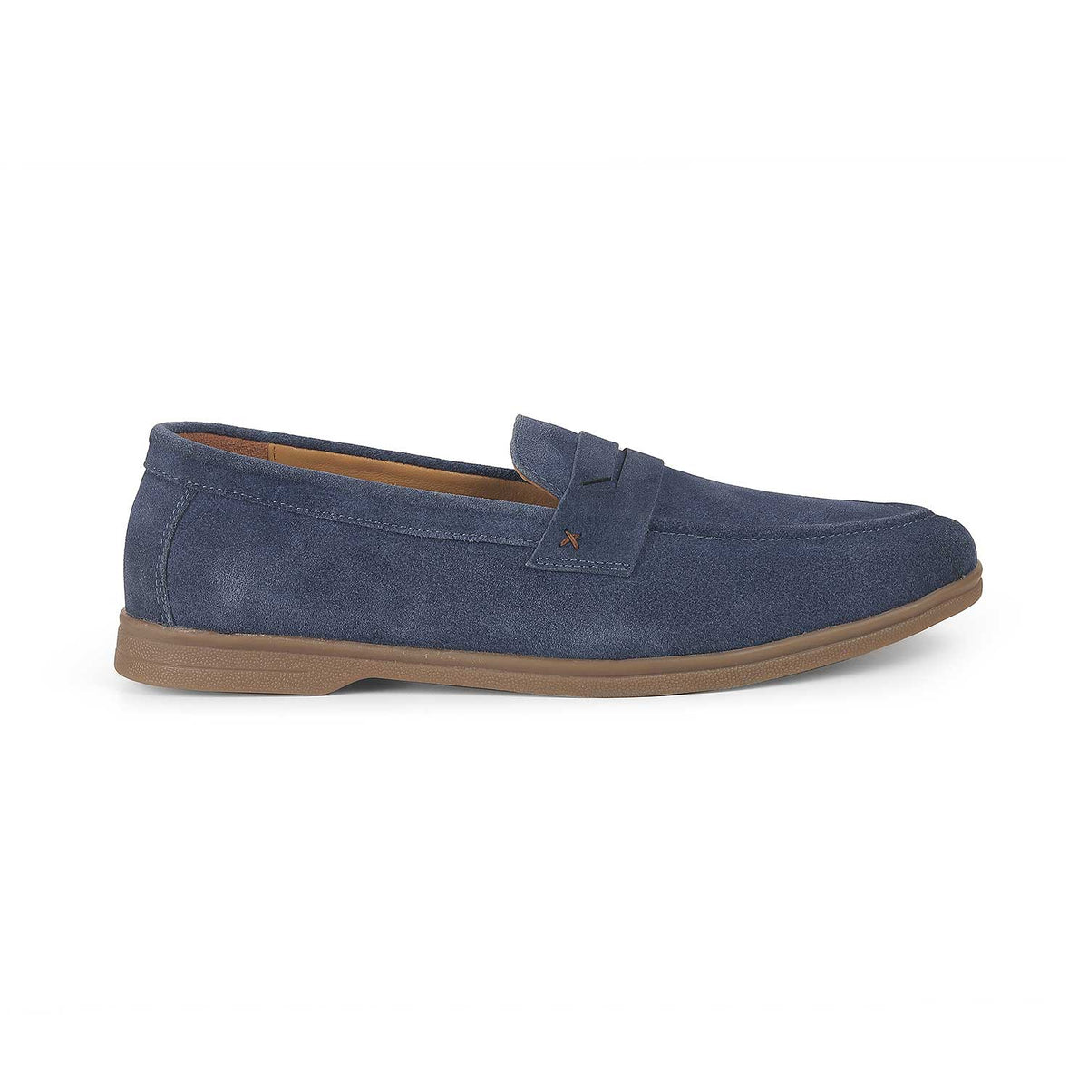 Tresmode Veni Blue Men's Suede Leather Loafers