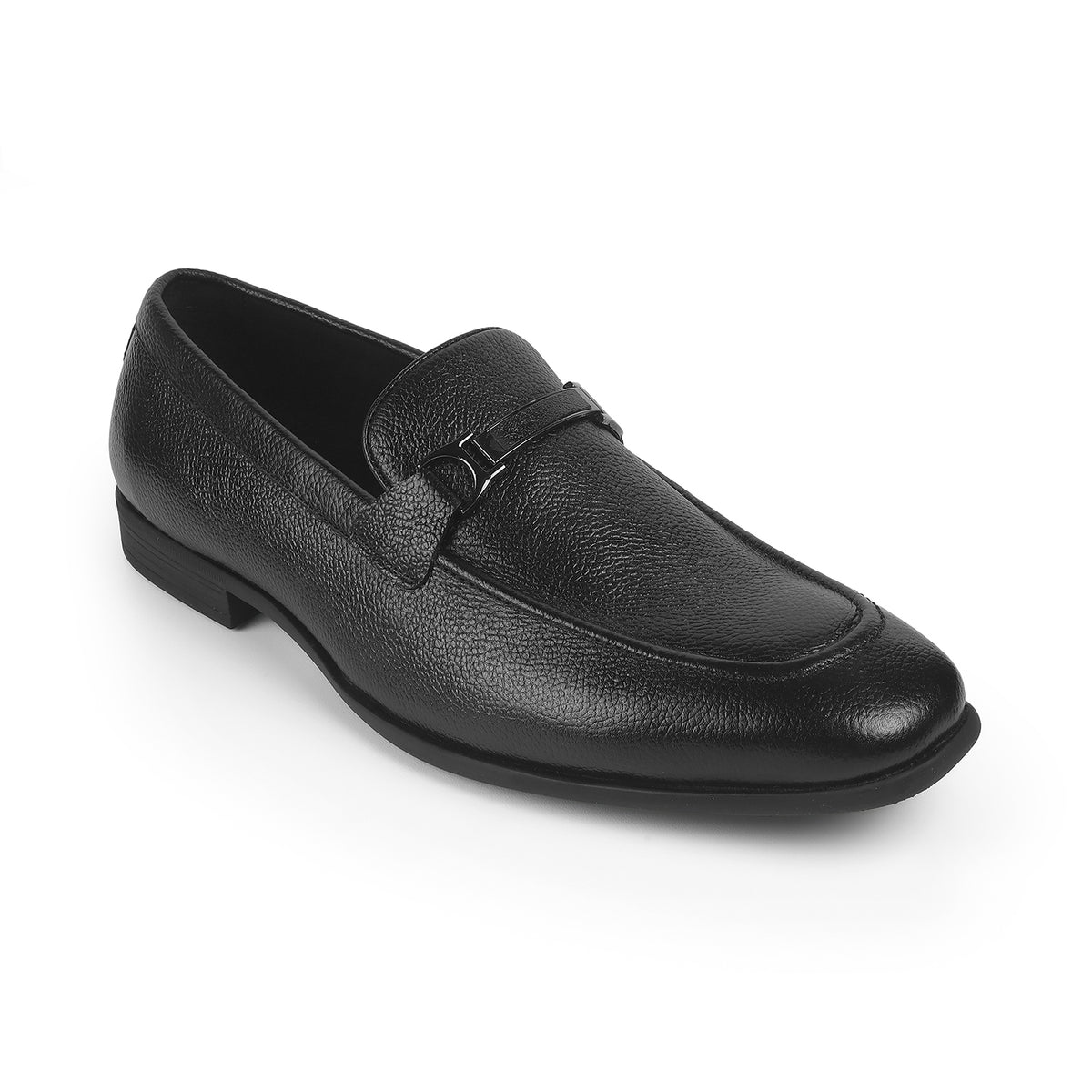 Tresmode Eva Black Men's Leather Loafers