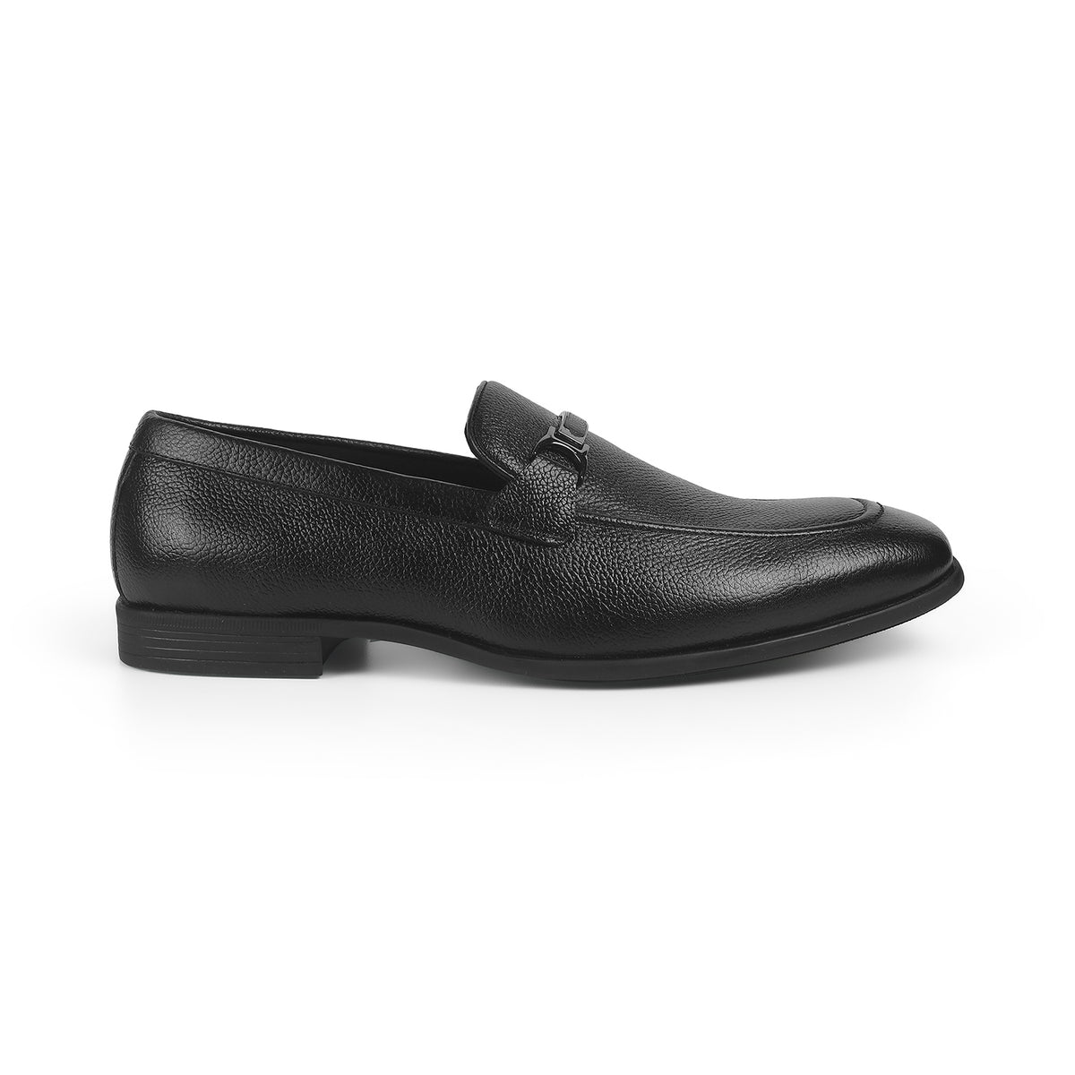 Tresmode Eva Black Men's Leather Loafers
