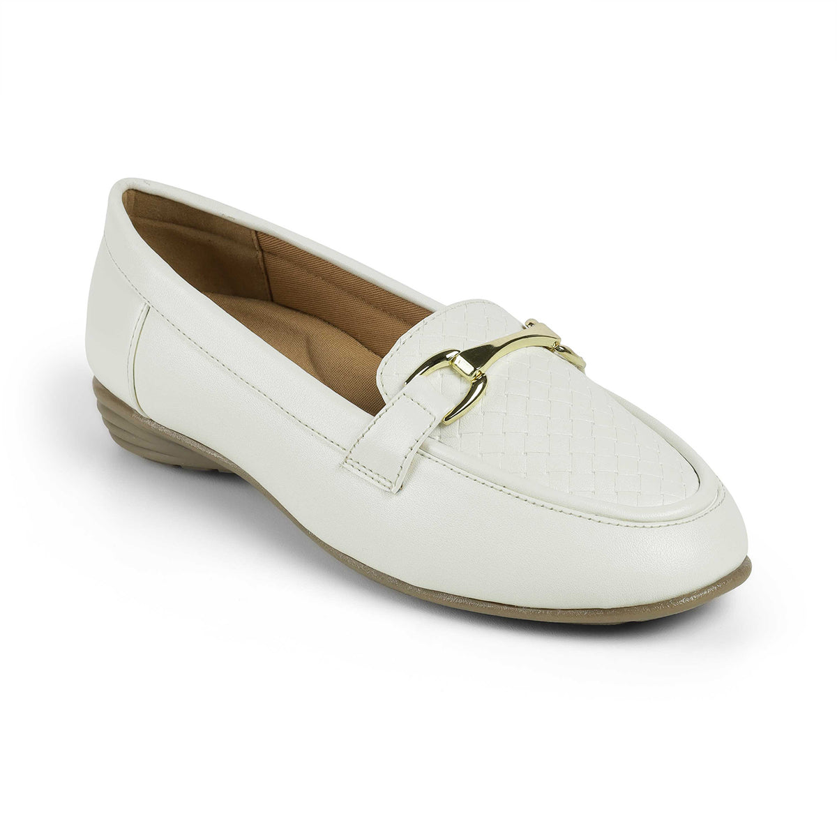 Tresmode Mor White Women's Casual Loafers