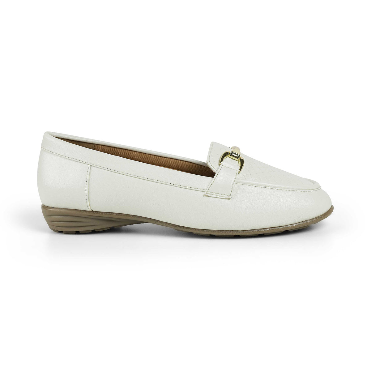 Tresmode Mor White Women's Casual Loafers
