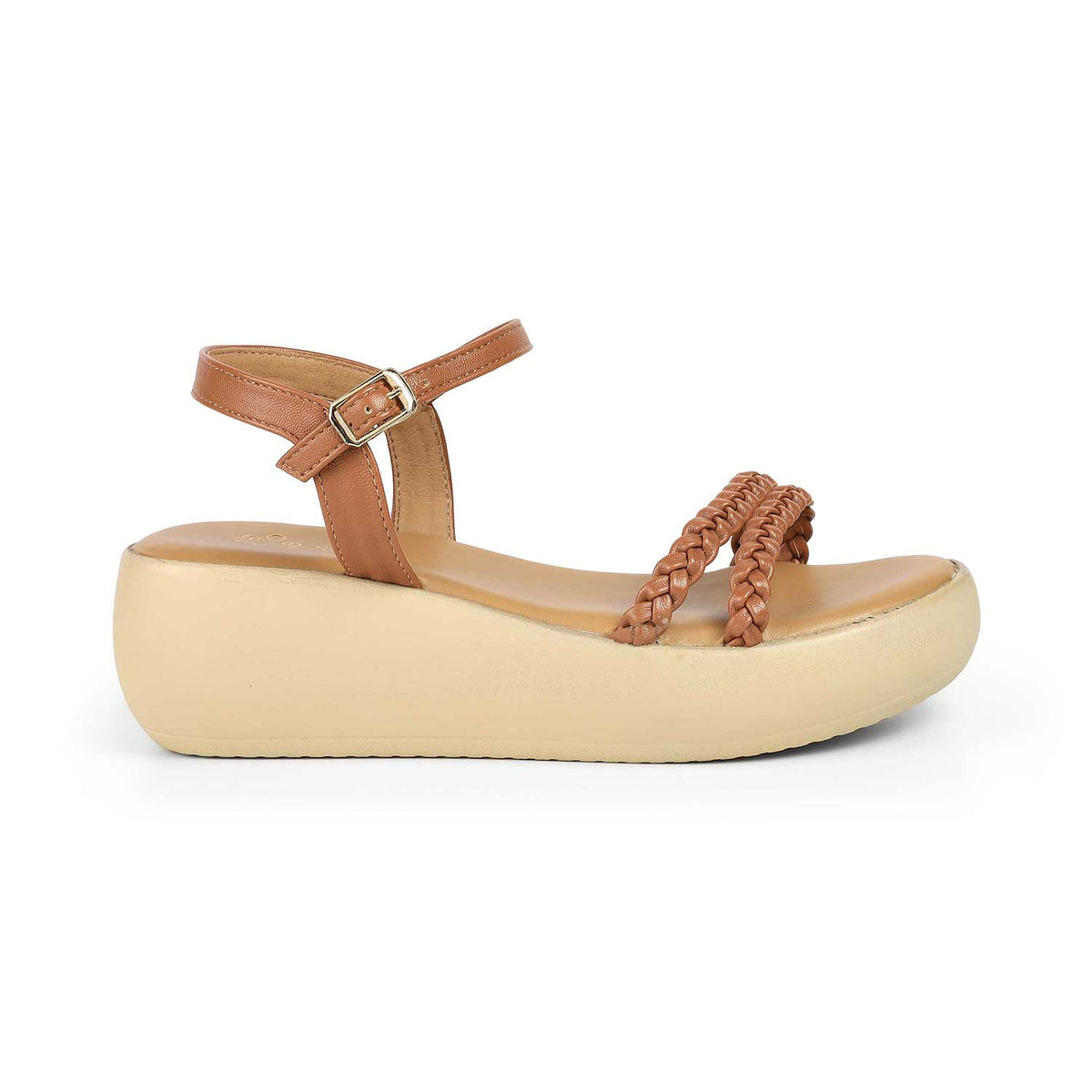 The Leve Tan Women's Dress Wedge Sandals Tresmode