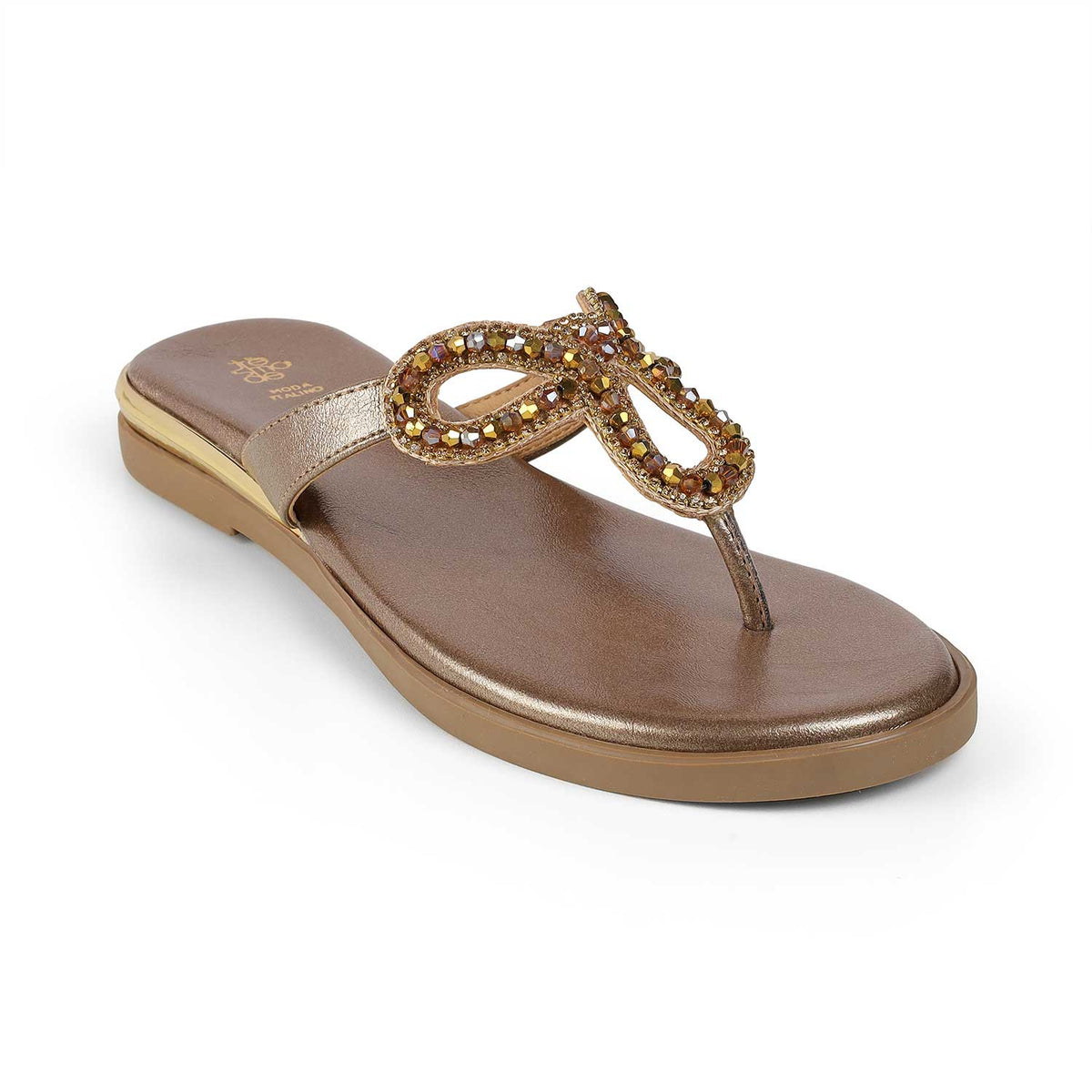 Tresmode Glow Bronze Women's Dress Flats