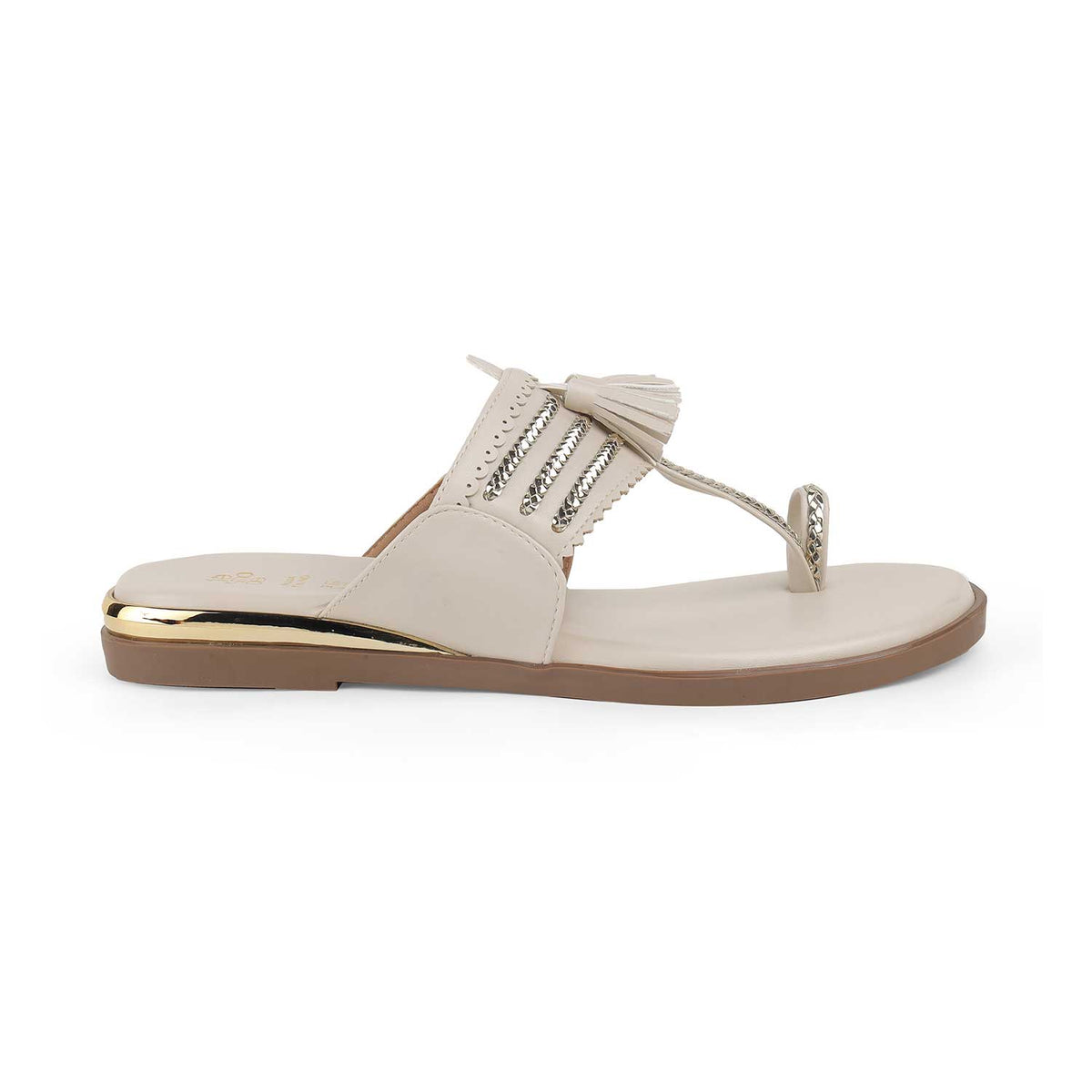 Tresmode Mirko Cream Women's Dress Flats