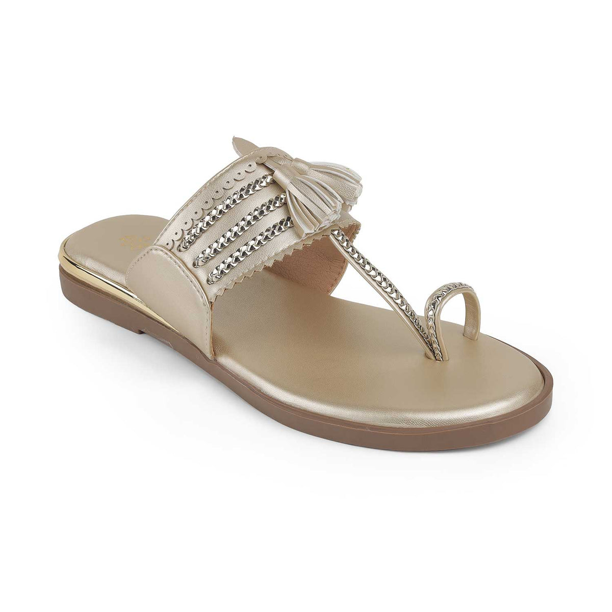 Tresmode Mirko Gold Women's Dress Flats